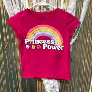 Pink place 7-8 M that says princess power